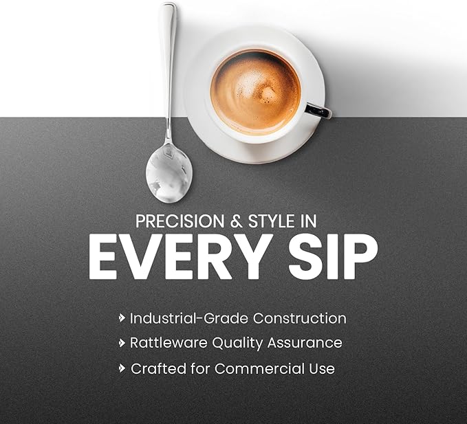 Rattleware Stainless Steel Cupping Spoon Deep Bowl Edition Sleek Professional Design Precision Crafted for Coffee Tasting Durable Ergonomic Handle Perfect for Coffee Cupping Enthusiasts and Baristas