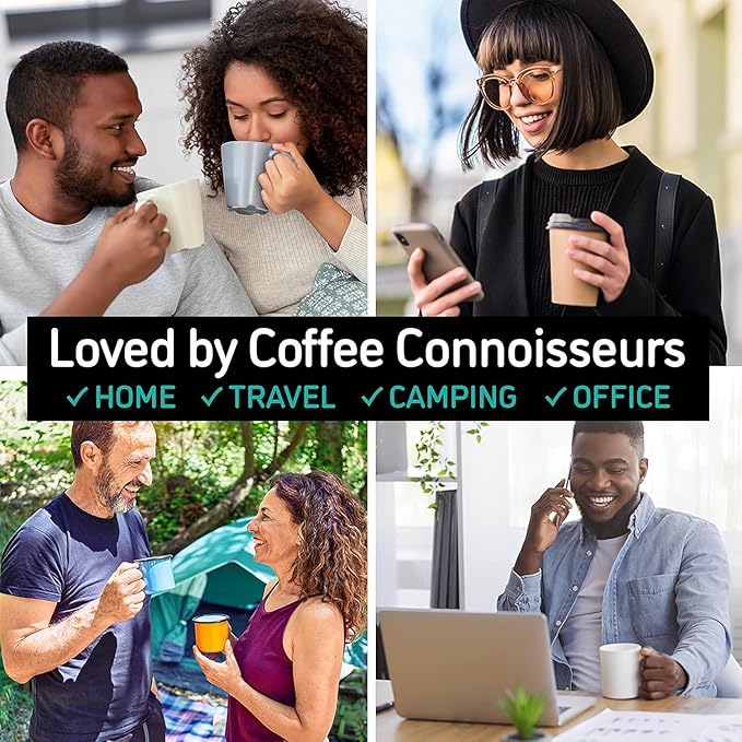 Coffee Gator 304 Grade Stainless Steel French Press Coffee Maker 34 oz, Double Wall Insulated Hot Cold Brew Teapot with 4-Level Filtration System, Include Travel Jar Canister, Rust-Free, Kitchen, Gray