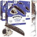 Nonni's Cookies & Crème Biscotti, Rich Dark Cocoa Cookie with Vanilla Icing, 8 Individually Wrapped Bakery Snacks, 6.88 oz, 3 Pack