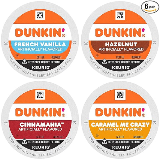 Dunkin' Mixed Flavor Coffee Variety Pack, 60 Keurig K-Cup Pods