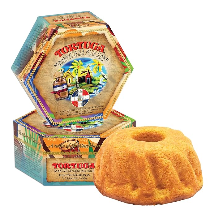 TORTUGA Caribbean Mamajuana Rum Cake - 16 oz Caribbean Rum Cake - 2 Pack - The Perfect Premium Gourmet Gift for Stocking Stuffers, Gift Baskets, and Christmas Gifts - Great Cakes for Delivery