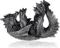 True 10143 Polyresin Dragon Wine Bottle Holder Decorative, Single Wine Bottle Holder, Wine Holder Stand, Wine Bar, Wine Decor, Set of 1, Black