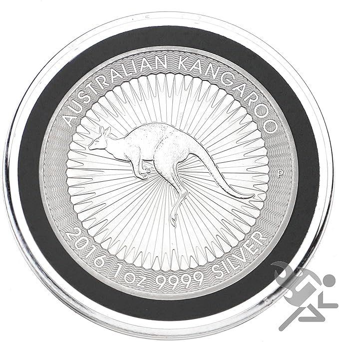 OnFireGuy 20 Air-Tite 40mm Black Ring Coin Capsules & Black Lid Capsule Tube | Coin Holders for 1 oz Silver Eagles with Plastic Storage Tube Combo