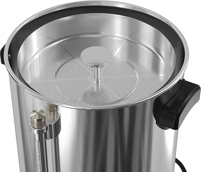 KoolMore Electric Percolator Coffee Maker, 100-Cup 500 oz. Pot in Stainless Steel with Double Wall Insulation for Office Breakrooms, Catering, and Events, and Dripless Faucet (KM-CCP100)