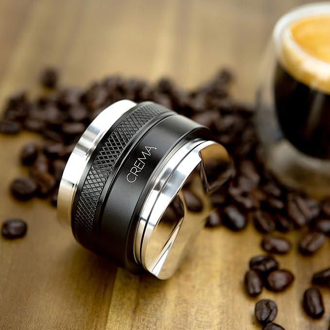 cream coffee products 58.5mm 2 in 1 tamper and distributor black beautiful espresso hand tampers