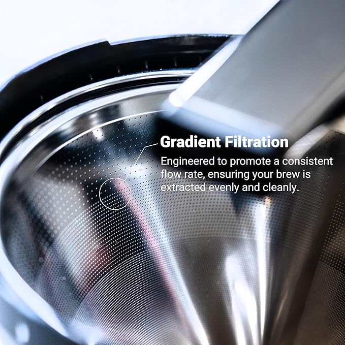 Quell Reusable #4 Coffee Filter: Stainless Steel Alternative for Sustainable Brewing