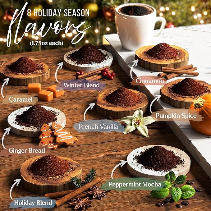 Coffee Gifts Set For Coffee Lovers - Ground Coffee Sampler Gift Set For Women & Men - Women Gift