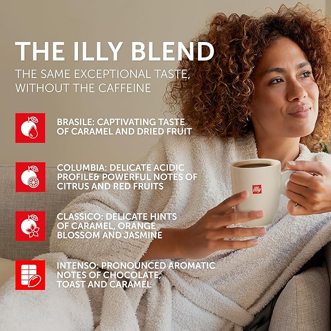 Illy Coffee K-Cups - Compatible Pods for Keurig Coffee Maker - Classico, Intenso, Brasile & Colombia Roasts - Variety - 10 Count (Pack of 6)