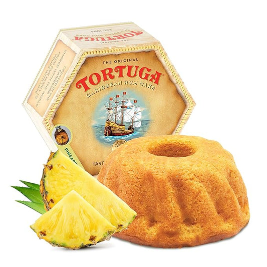 TORTUGA Caribbean Pineapple Rum Cake - 32 oz Rum Cake - The Perfect Premium Gourmet Gift for Gift Baskets, Parties, Holidays, and Birthdays - Great Cakes for Delivery