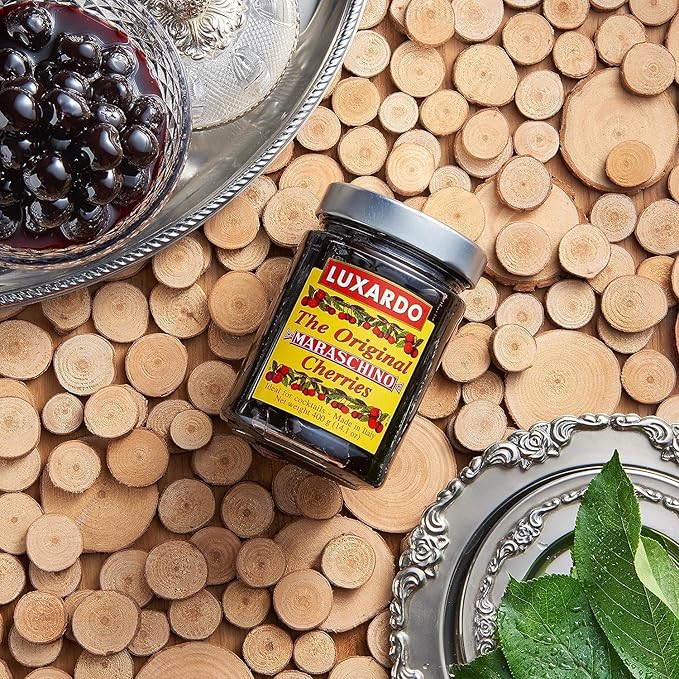 Luxardo Gourmet Cocktail Maraschino Cherries | for Old Fashioned, Manhattan and Desserts, 400G Jar. [Pack of 2]