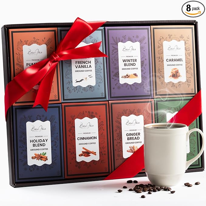 Coffee Gifts Set For Coffee Lovers - Ground Coffee Sampler Gift Set For Women & Men - Women Gift