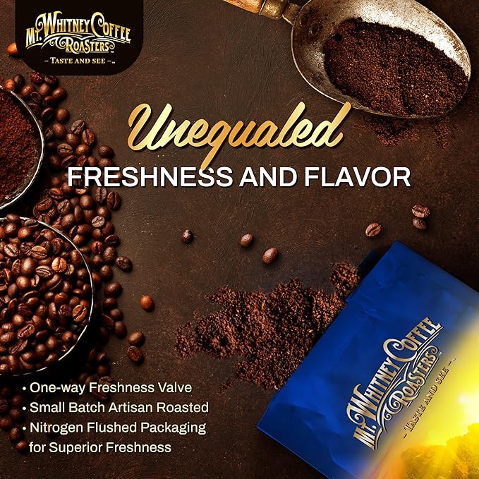 Mt. Whitney Guatemala Adiesto Cooperative Organic, Low Acid Coffee - Ground Coffee (Ground, 12oz)