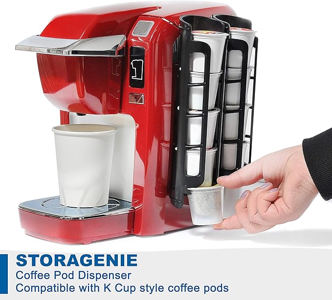 STORAGENIE K Cup Holders, Coffee Pod Holders for Keurig, Kcup Holders, Space Saving K pod Storage | Organizer, Perfect for Counters Small Space