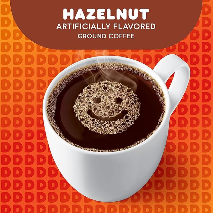 Dunkin' Hazelnut Flavored Coffee, 128 Keurig K-Cup Pods