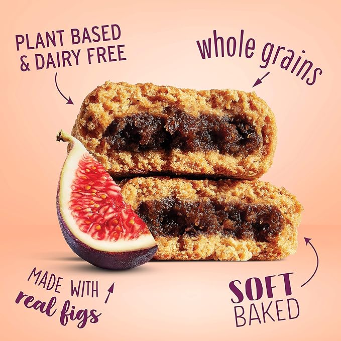Nature’s Bakery Whole Wheat Fig Bars, Original Fig, Real Fruit, Vegan, Non-GMO, Snack bar, 6 boxes with 6 twin packs (36 twin packs)