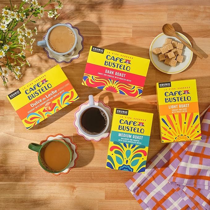 Café Bustelo Medium Roast Coffee, 10 Ct. K-Cup pods (Pack of 6)