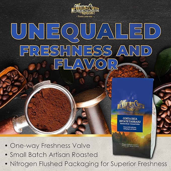 Mt. Whitney Costa Rica Estate Tarrazu Low Acid Coffee (Ground, 5 Lb)