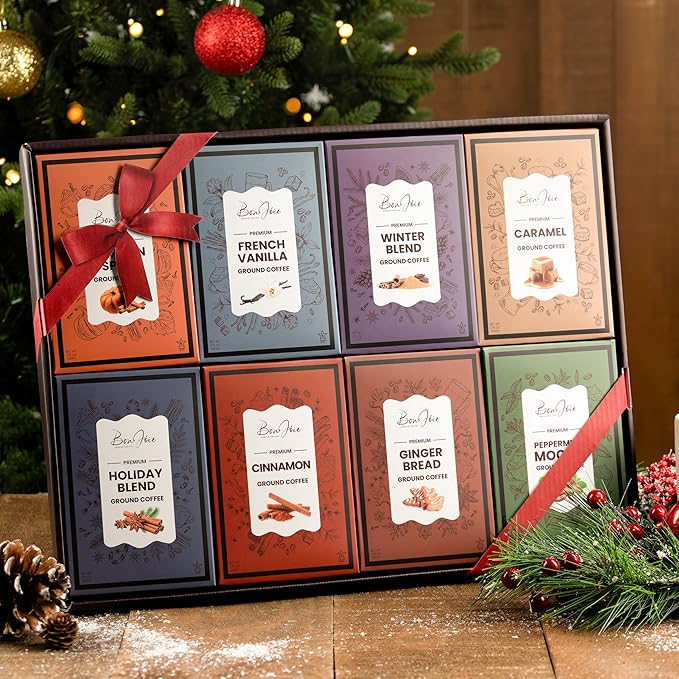 Coffee Gifts Set For Coffee Lovers - Ground Coffee Sampler Gift Set For Women & Men - Women Gift