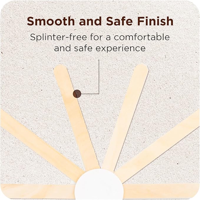 Makerstep Birch Wood Coffee Stirrers, 7 Inch Coffee Stir Sticks (1000 Pack) Eco-friendly, Sturdy Wooden Sticks. Splinter Free, Round End. Great For Your Coffee Nook