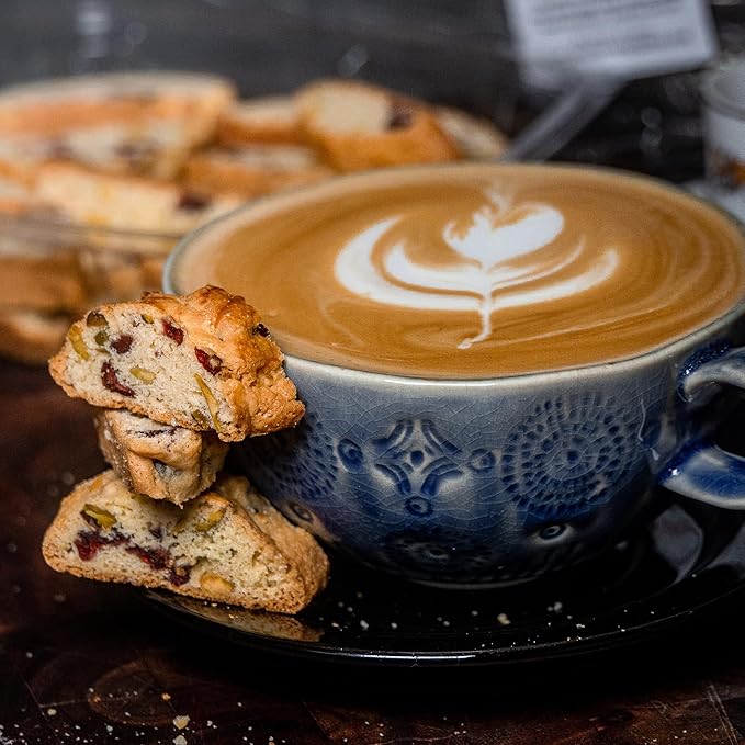 Biscotti Lovers – Gourmet Artisanal Biscotti Assortment, Softer Texture | 7 Premium Flavors – Cranberry Pistachio, Chocolate Hazelnut, Vanilla Bean & More – Ideal for Coffee, Tea & Gifting