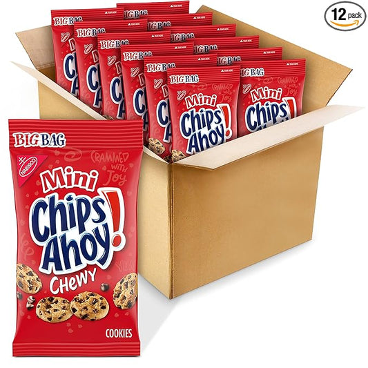CHIPS AHOY! Mini Chewy Chocolate Chip Cookies, Big Bag, 12 - 3 oz Packs